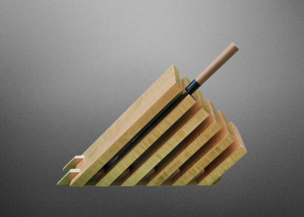 Curly Maple Knife Stand - Image 5