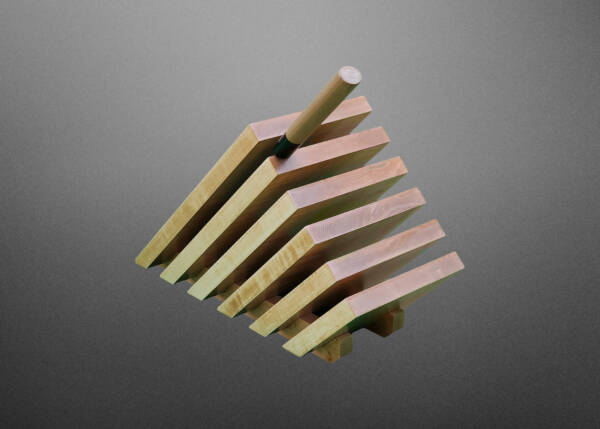 Curly Maple Knife Stand - Image 6