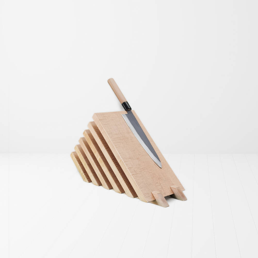 Curly Maple Knife Stand - Image 2