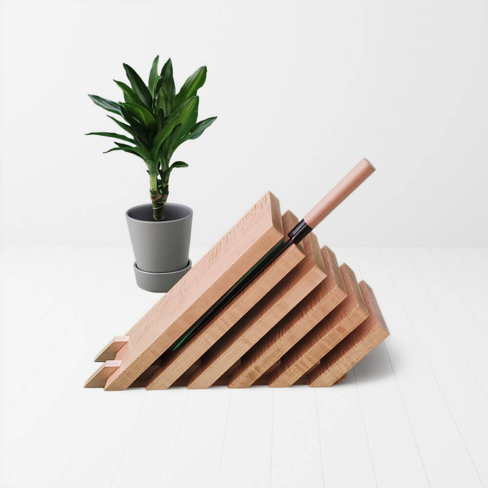 Curly Maple Knife Stand - Image 5
