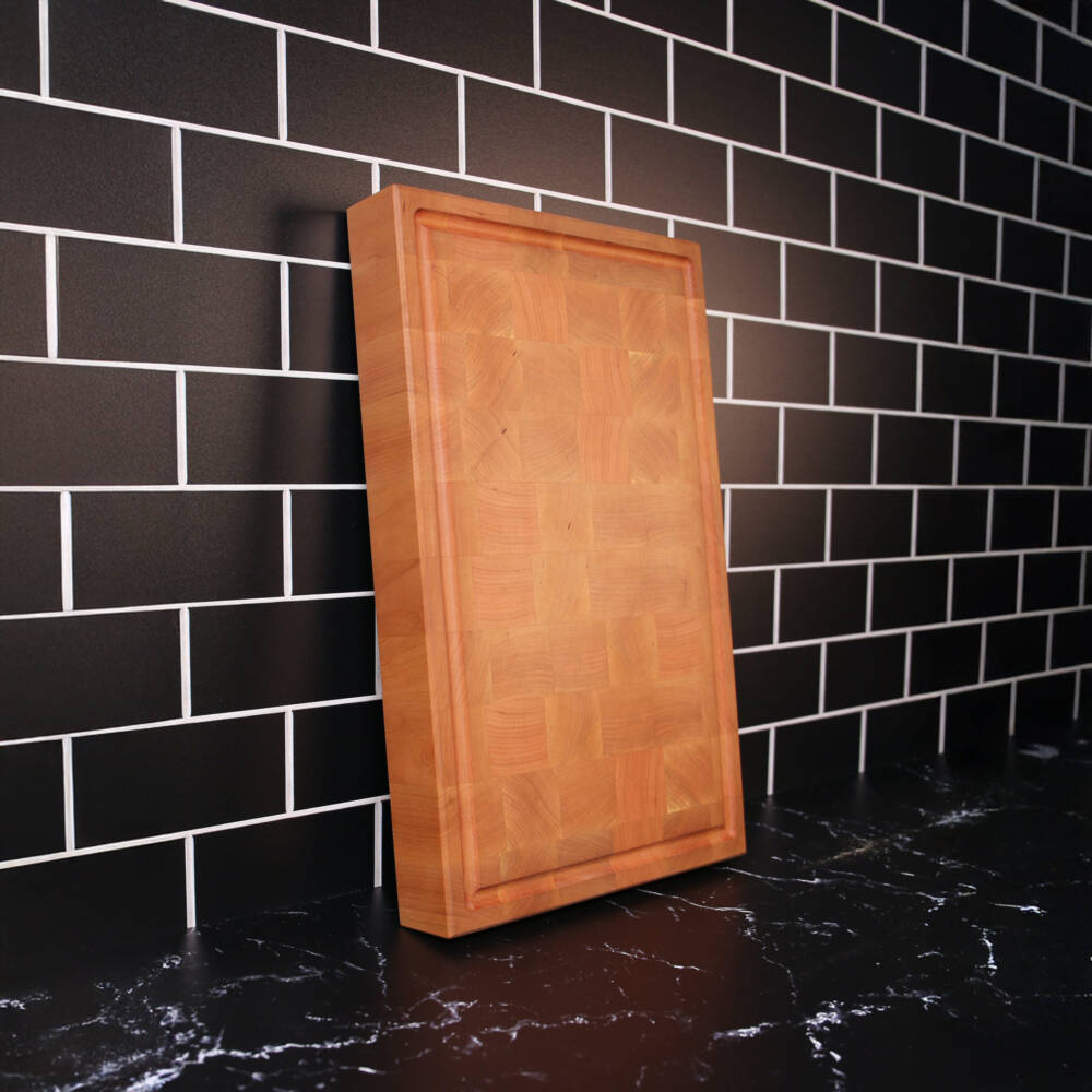 Cherry End Grain Cutting Board - Image 6