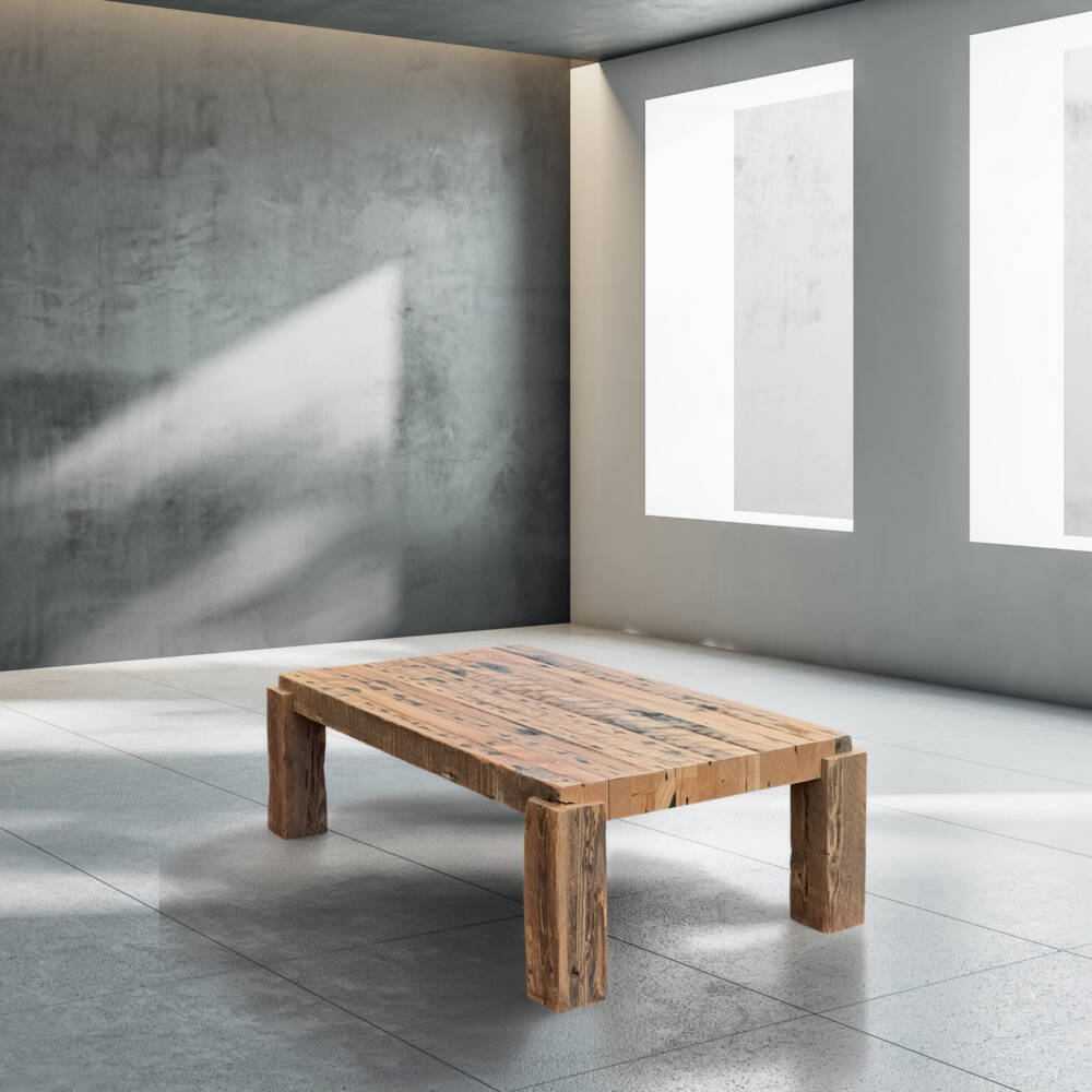 Reclaimed Wood Coffee Table - Image 4