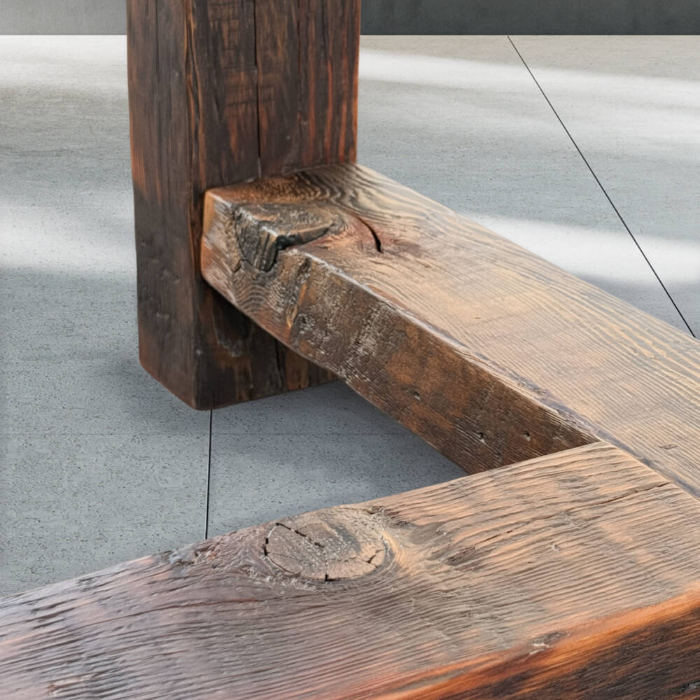 Reclaimed Wood Farmhouse Table - Image 8